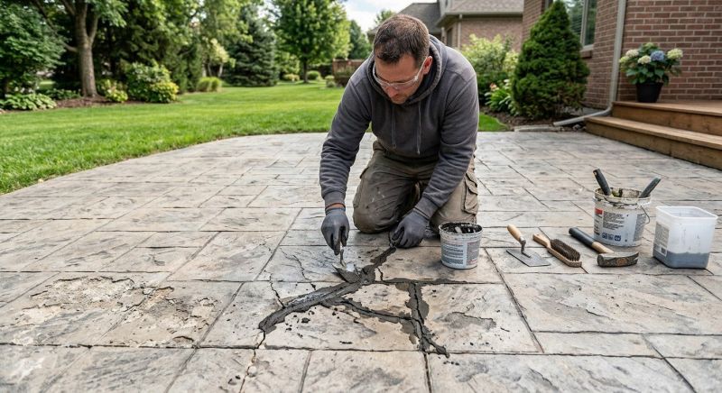 Decorative Concrete Repair in Marietta, GA